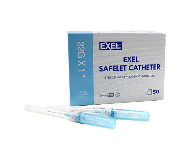 Exel Corporation 26746 IV Catheter, 22G x 1 in. , 50/bx