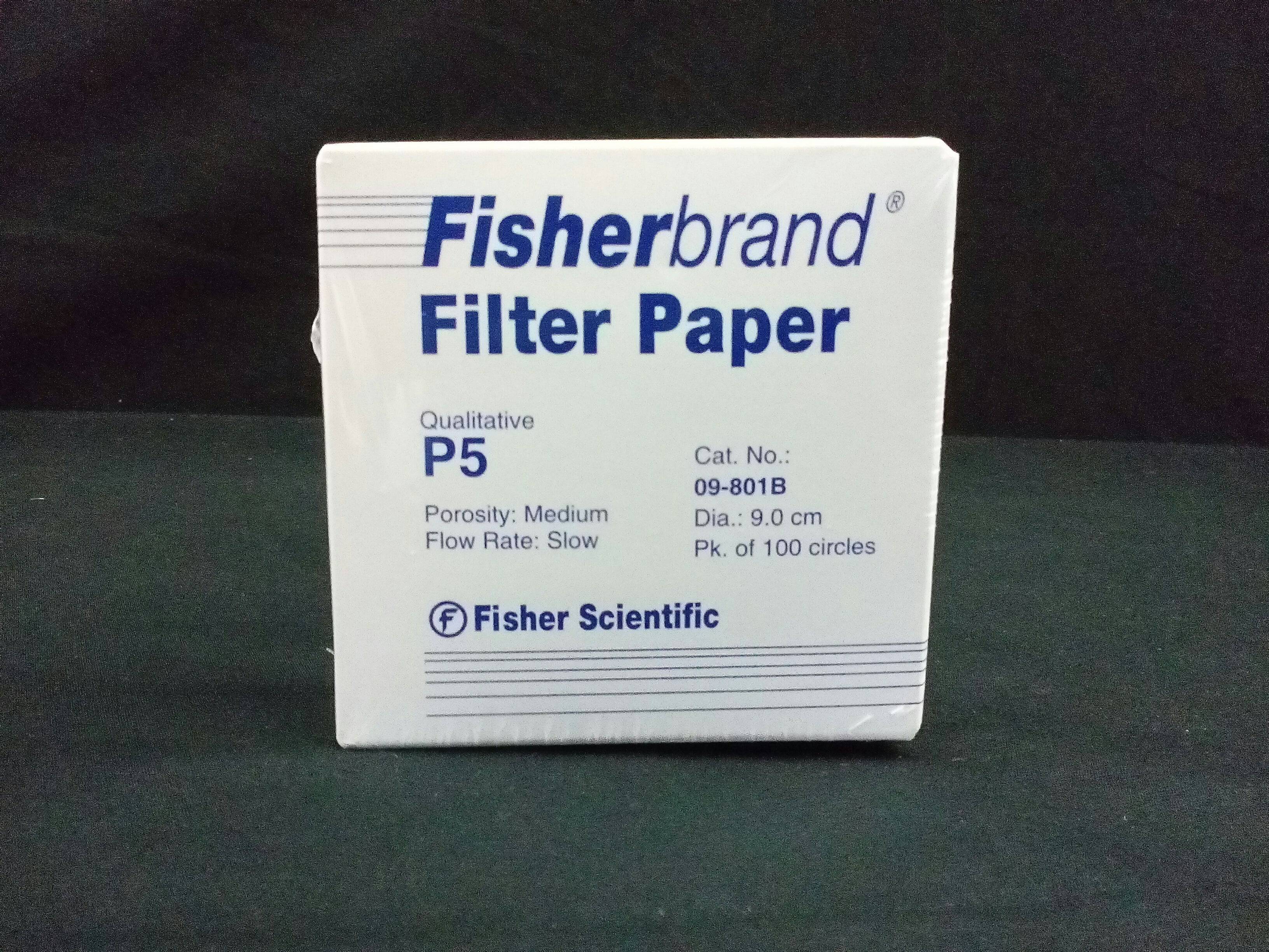 FISHER SCIENTIFIC 09801B FILTER PAPER 9CM 100/PK