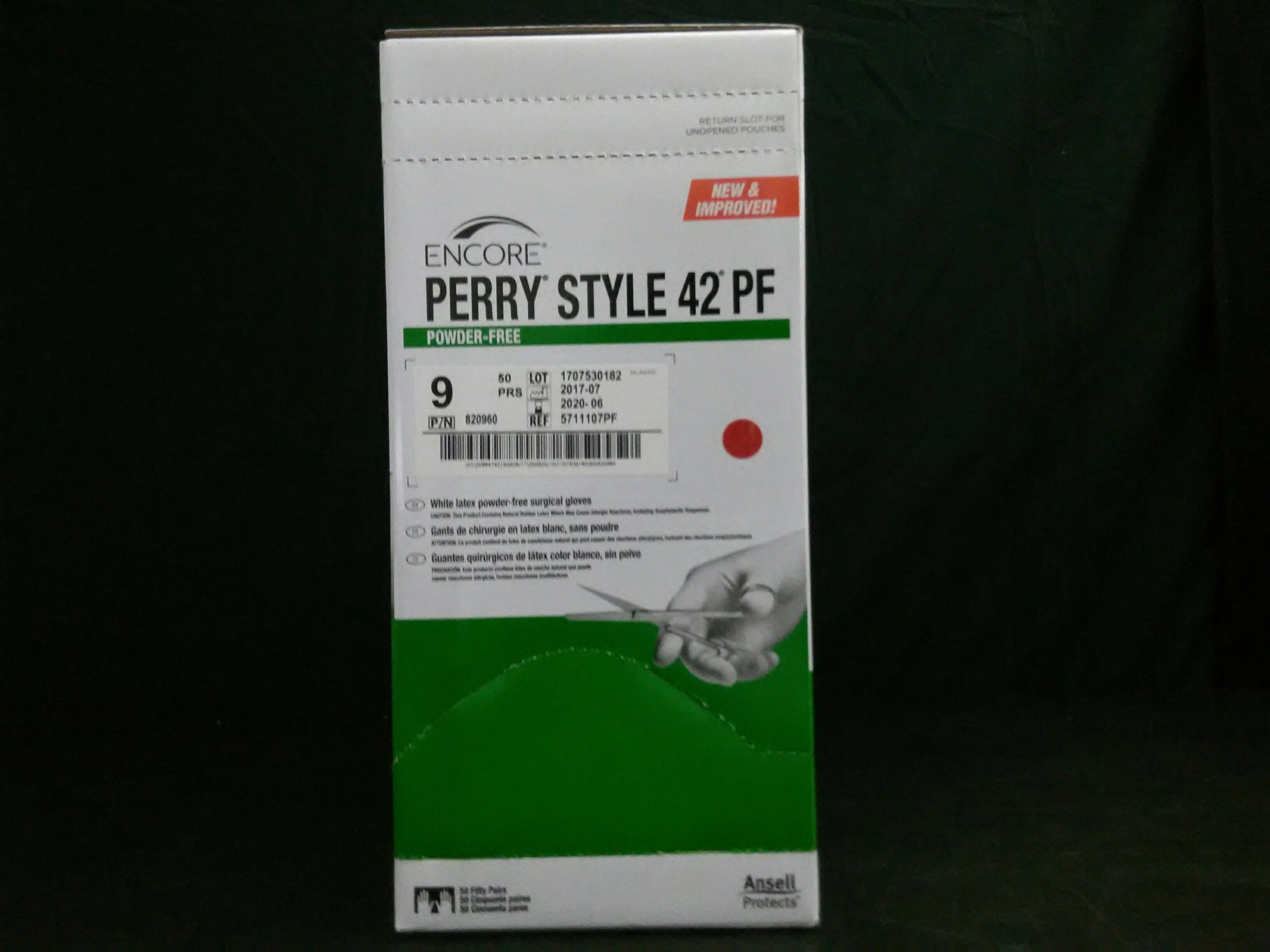 ANSELL 5711107PF PERRY 42 GLOVE PF LATEX S