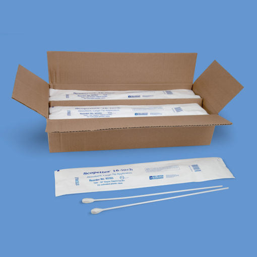 Birchwood Labs 93103 Proctoscopic Swabstick Scopettes 16 Inch Length Sterile Two per Sealed Pouch