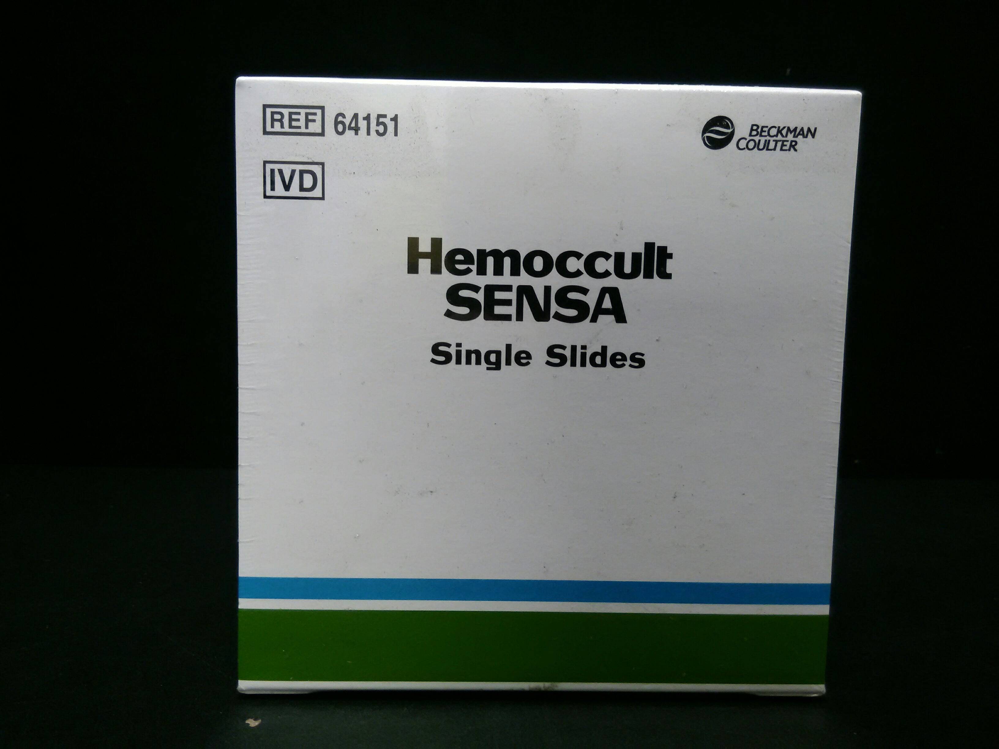 BECKMAN COULTER  64151A Hemoccult SENSA Single Slides (100/box) x 10 = (1000/case)