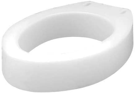 Apex-Carex Healthcare FGB30600 0000 Elongated Raised Toilet Seat 3-1/2 Inch Height White