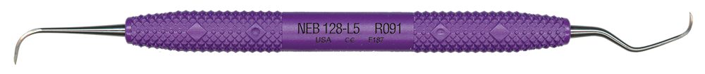 PDT R091 Sickle Scaler, 128/L5 Nebraska, Solid Resin Handle, Passionate Purple Dental Instrument, Dental Equipment