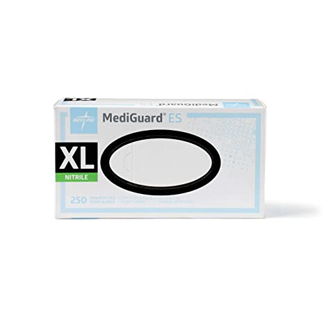 MediGuard  MG3004 ES Powder Free, Nitrile Exam Gloves, XL
