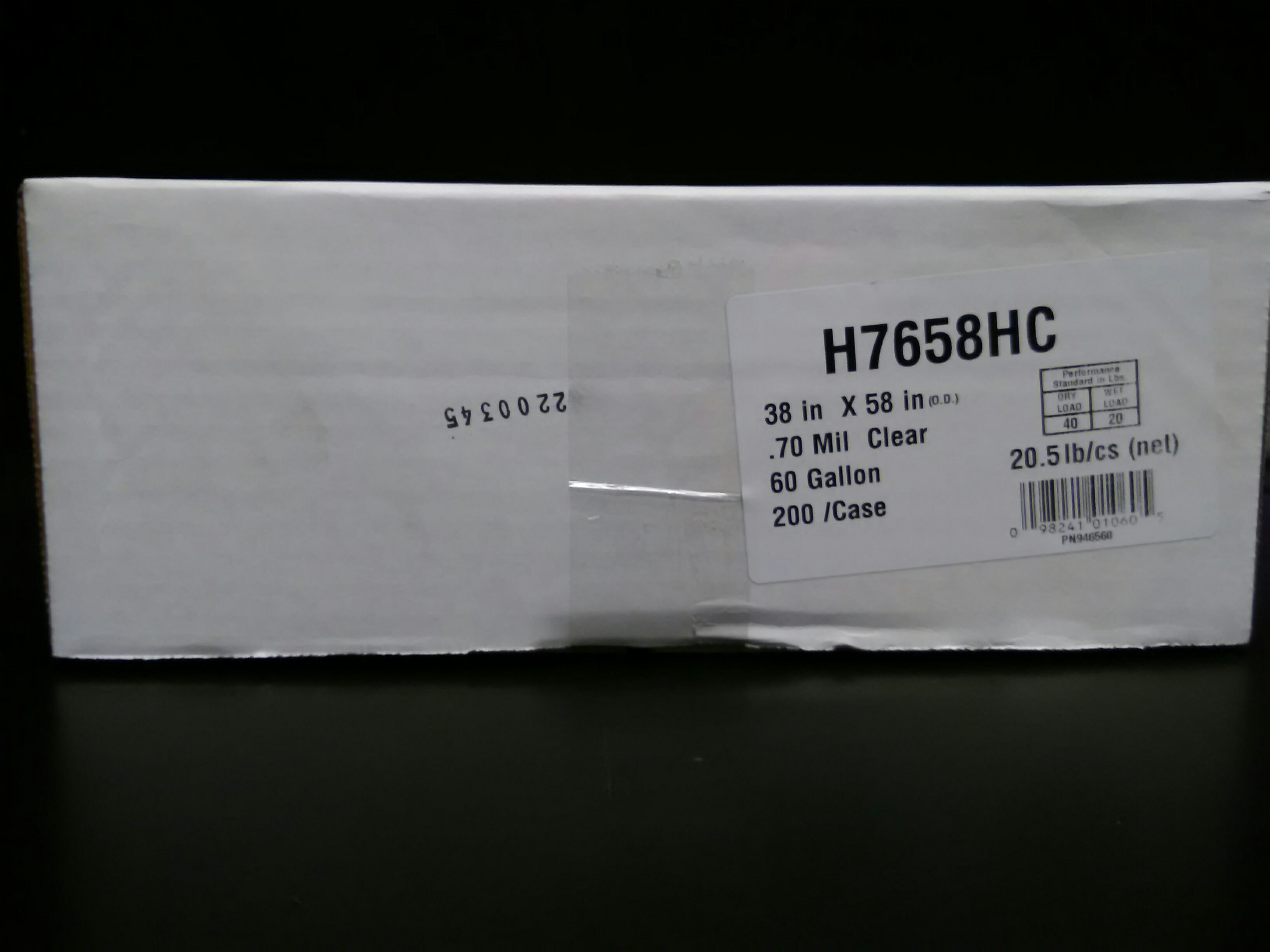 HERITAGE BAG  H7658HC 0.70 Mil (Case 200)