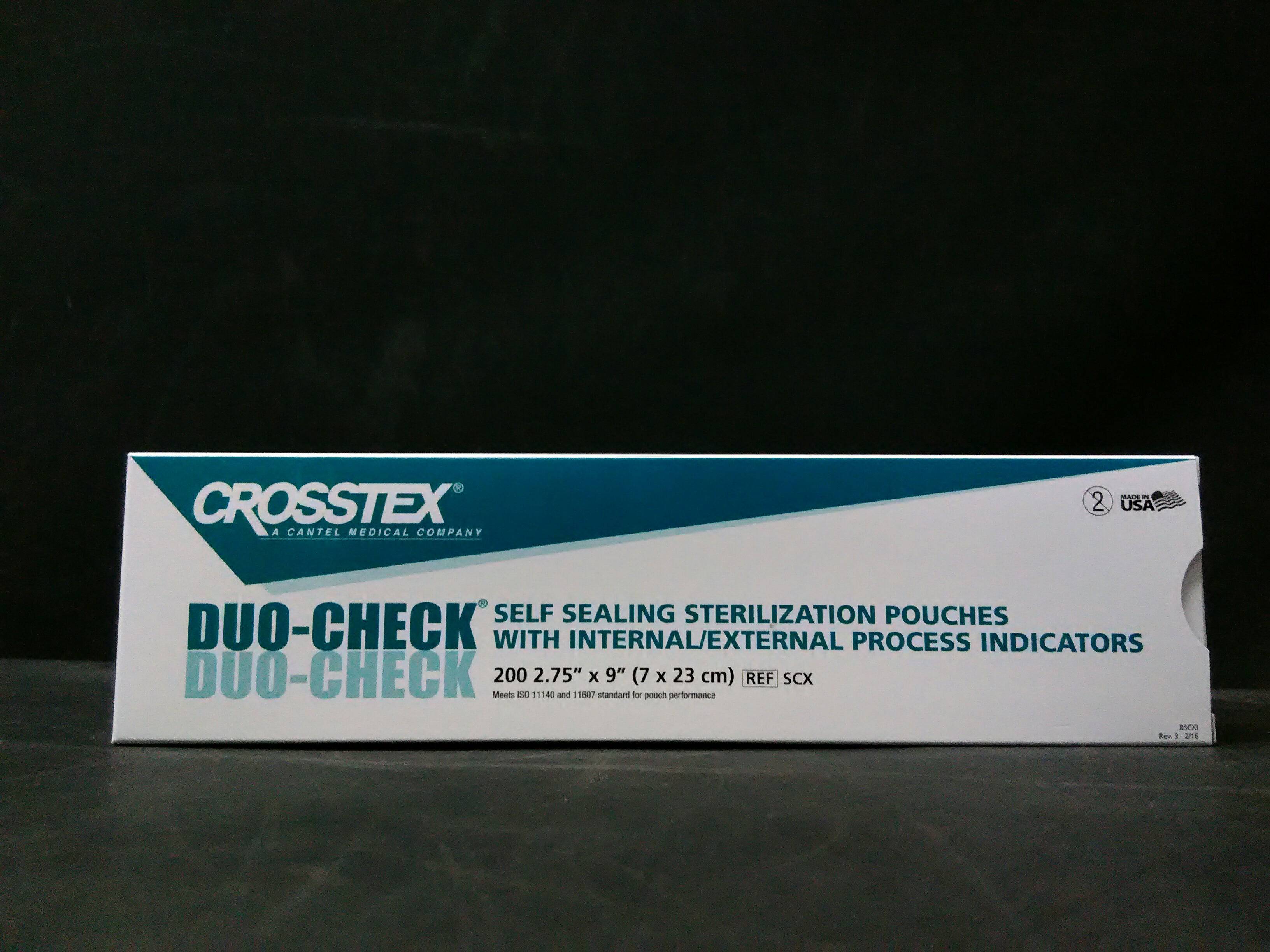 CROSSTEX SCX Sterilization Pouches Self-Sealing Duo Check - S