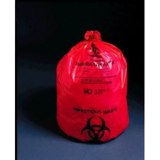 Medical Action Industries F145 Liner Red Biohazard 30x36 1.2 MIL (Case of 250)