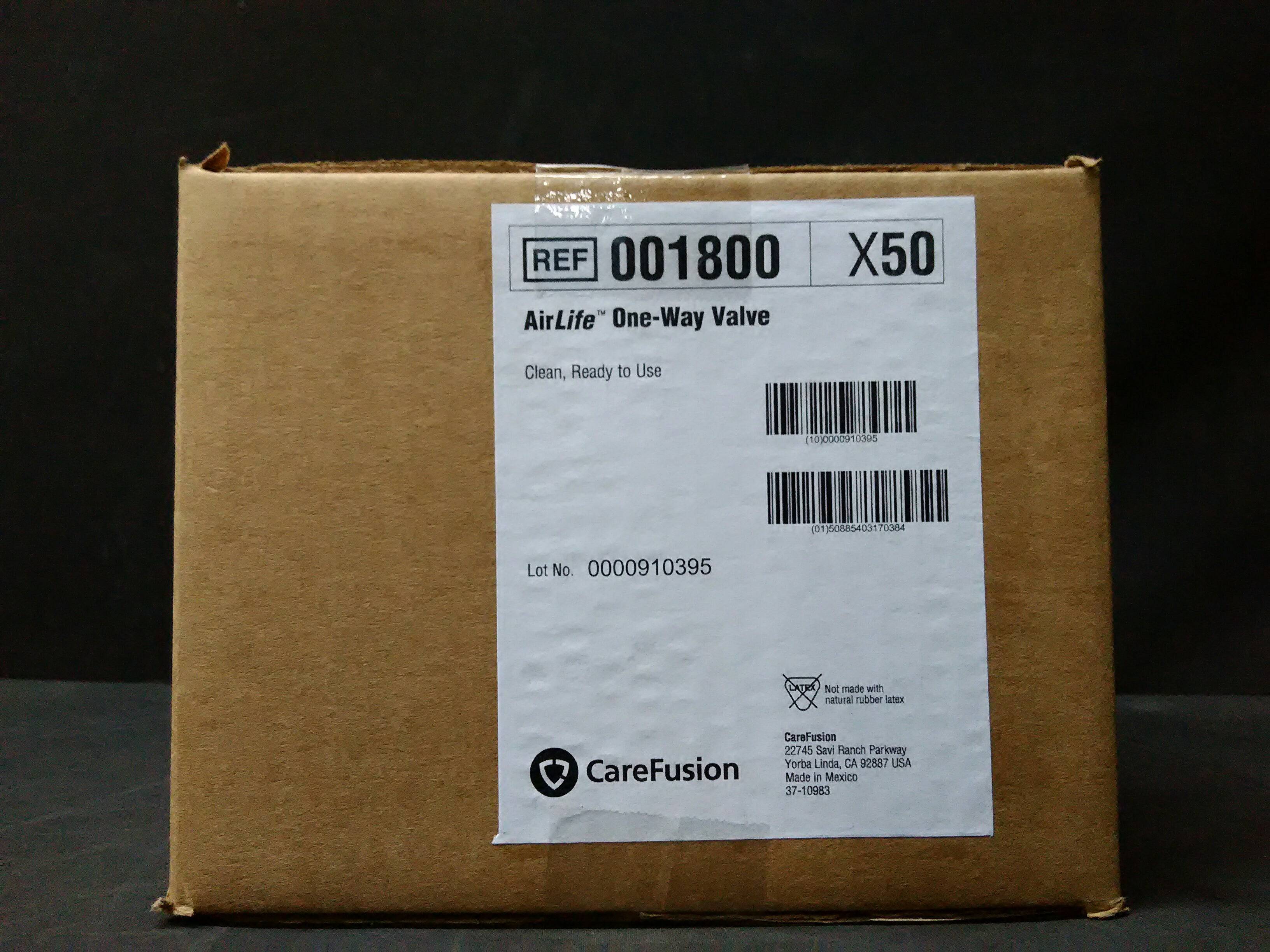 ALLEGIANCE/ ALARIS/ CAREFUSION/ CARDINAL 001800 ALLEG 22mm O.D. x 22mm I.D. reversable valve