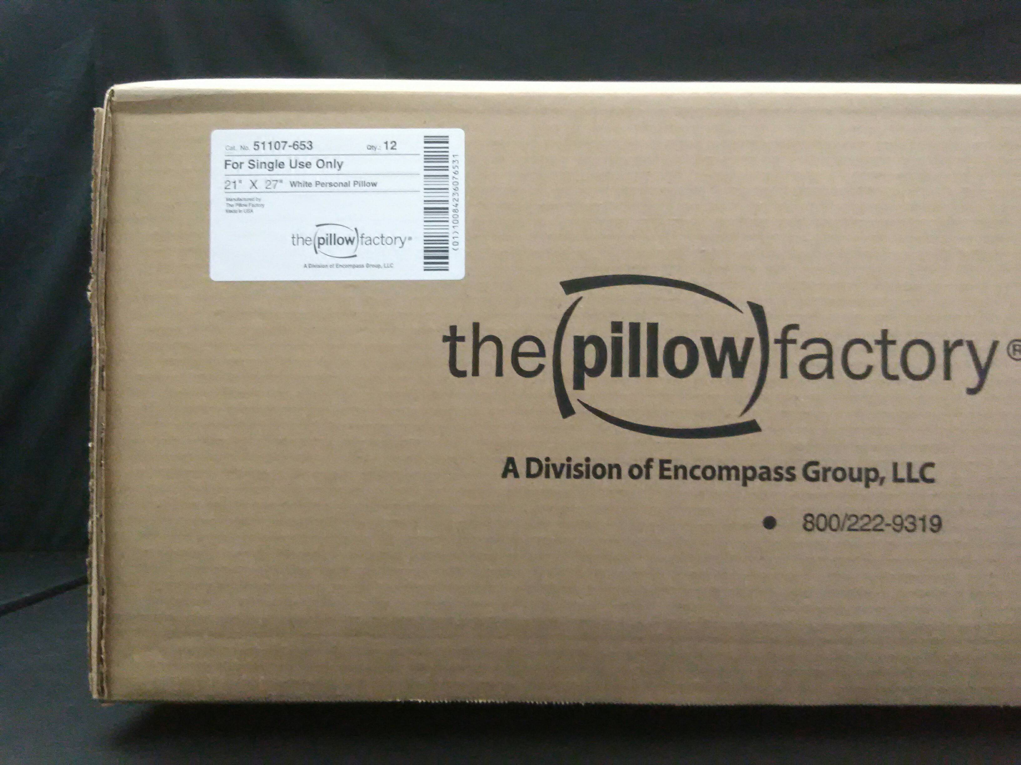 ALBA / TECHSTYLE / ENCOMPASS 51107-653 PILLOW DISPOSABLE FIRM 21INX27IN