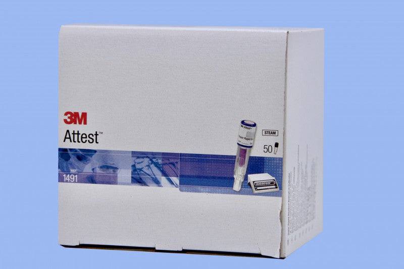 3M #1491 Attest™ Rapid Readout Sterilization Biological Indicator Vial Steam 2-1/2 Inch 50/bx