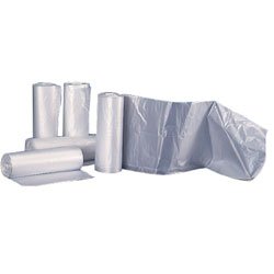 Colonial Bag HCR62XC High Density Trash Can Liners- 38 x 58, 60 Gallon, 17 mic, Clear (200 Bags/Case)