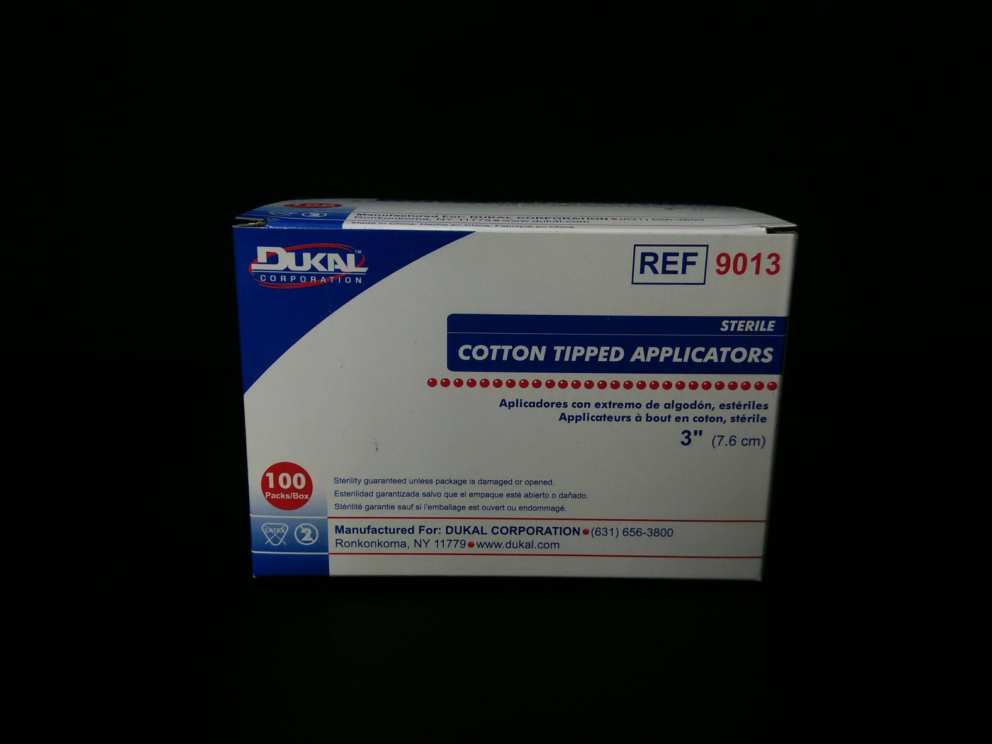 DUKAL  9013 Sterile, Cotton Tipped Applicators - 3