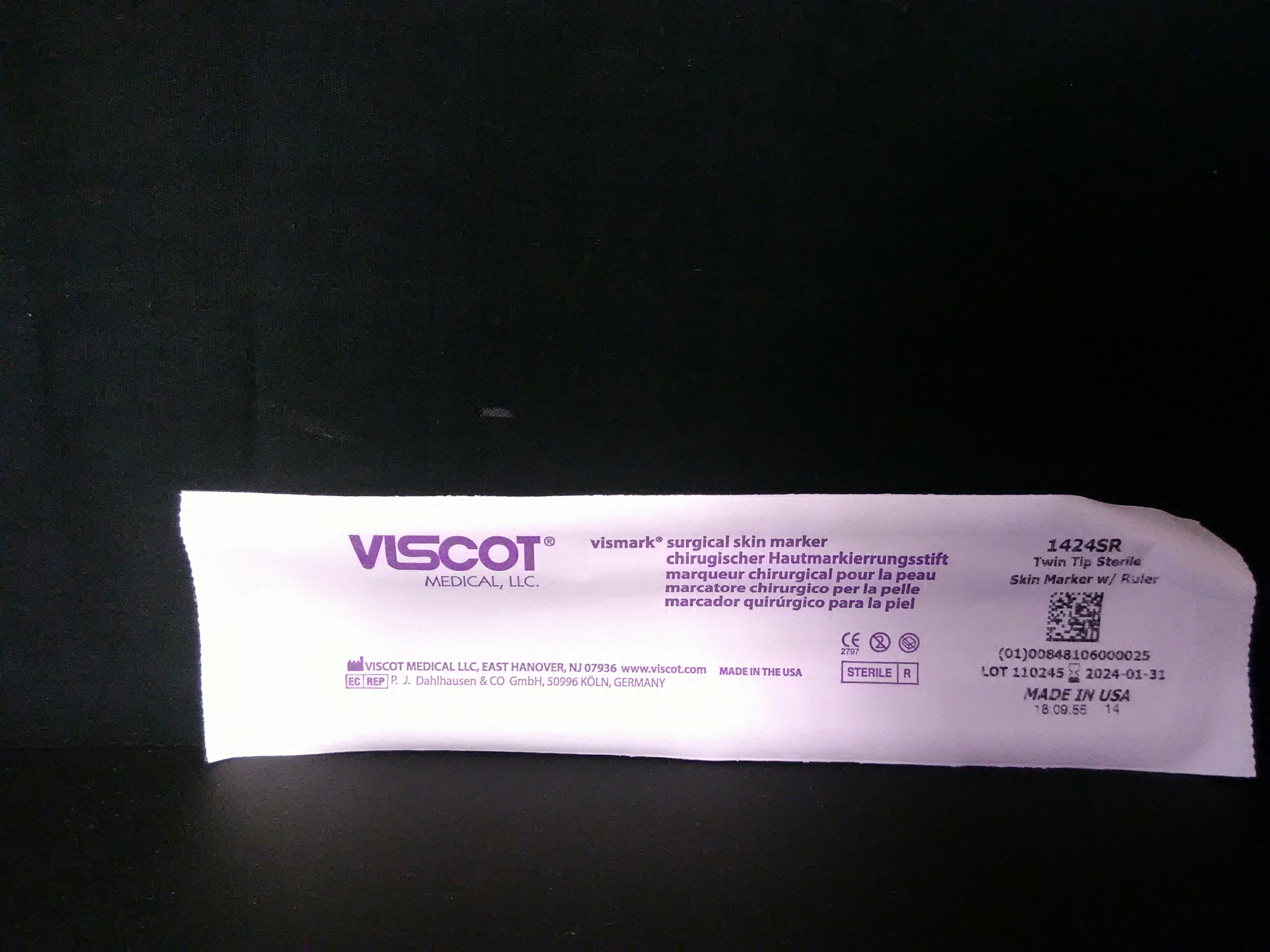 VISCOT MEDICAL 1424SR-100 Viscot Twin Tip Skin Marker  with Ultrafine Tip an