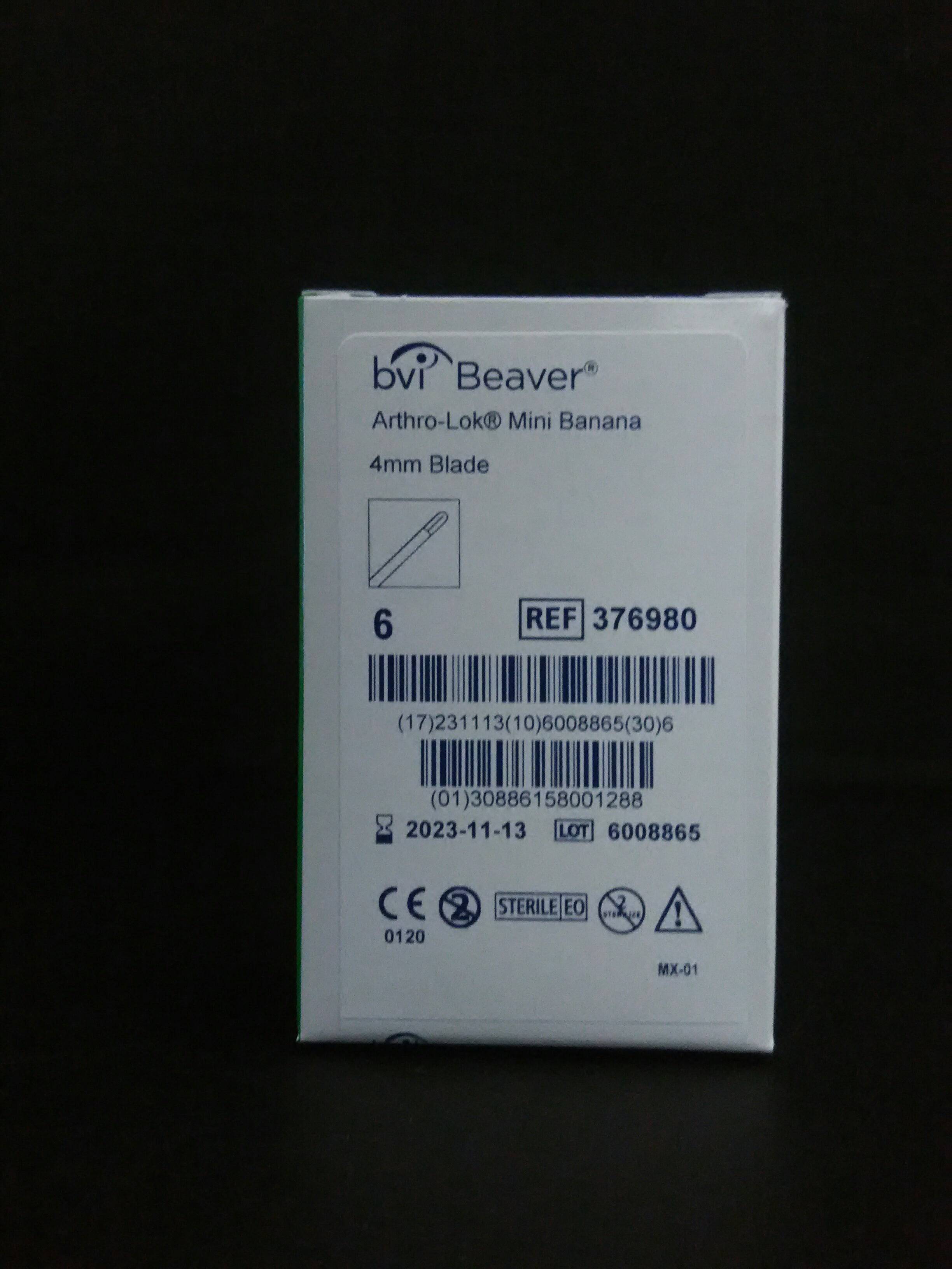 BEAVER-VISITEC 376980 BEAVE BLADE ARTHROLOK 4MM (6/BX)