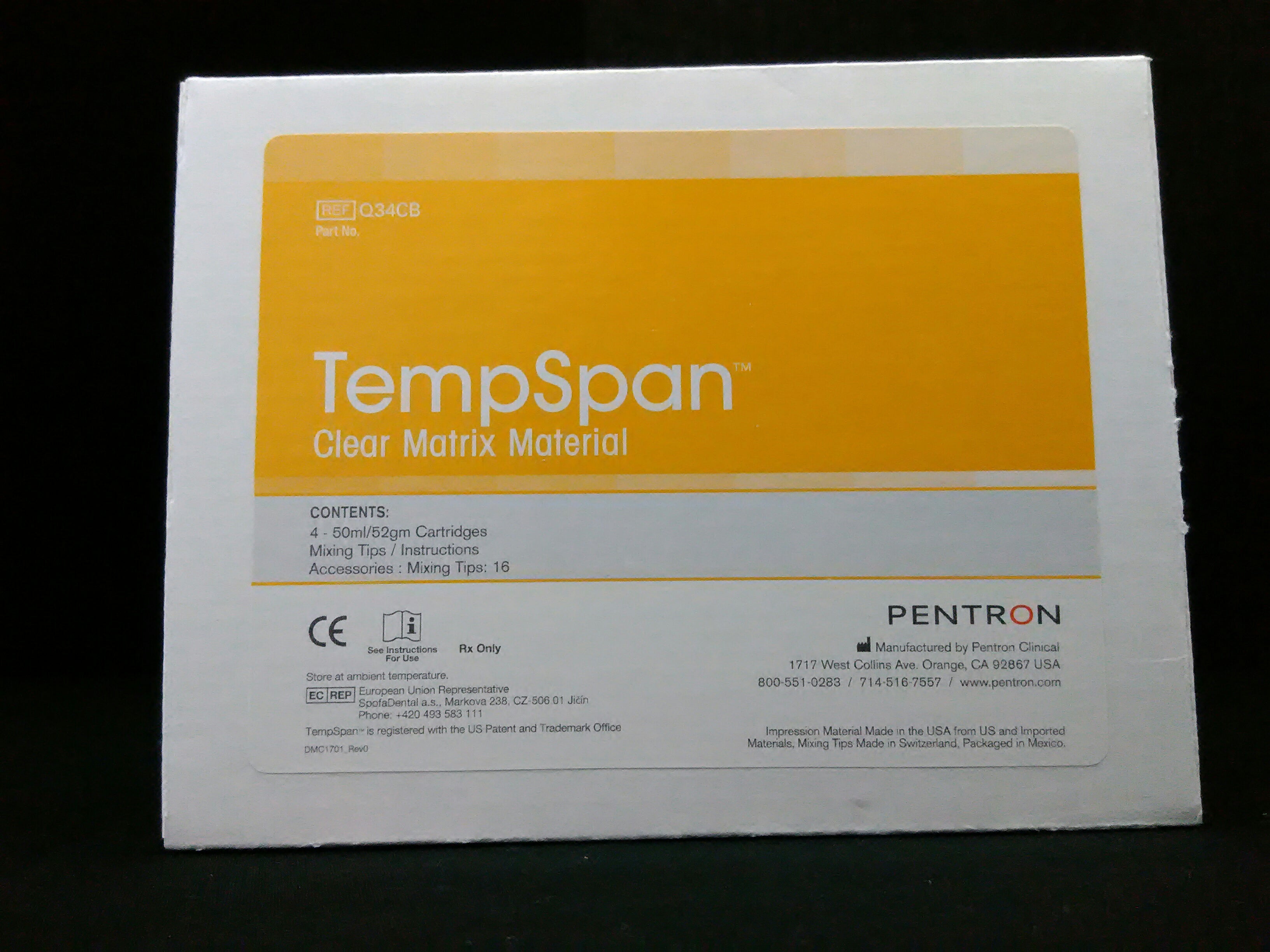 PENTRON Q34CB TempSpan Clear Matrix