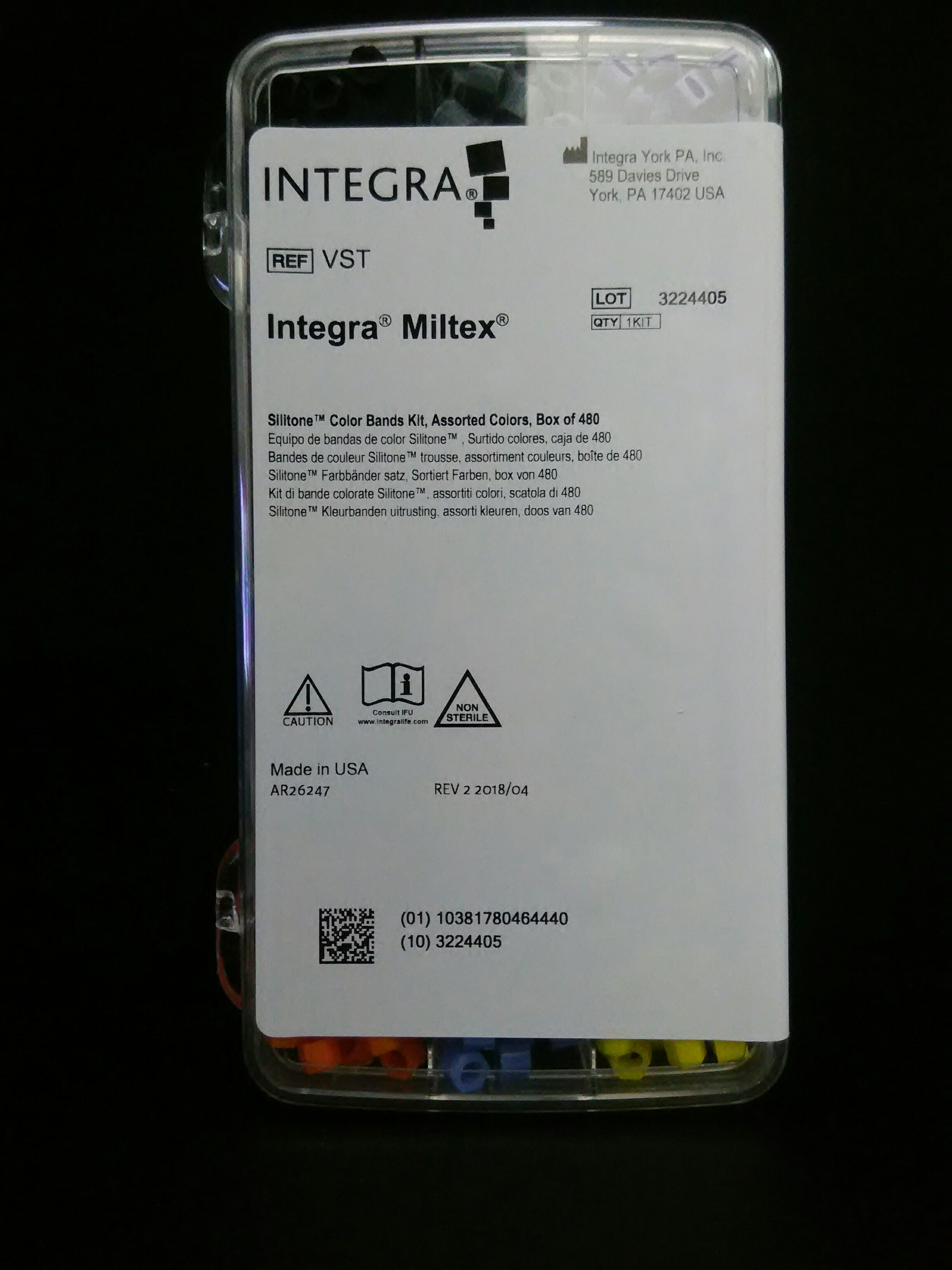 INTEGRA/ MILTEX VST KIT 12 COLORS-480 PIECES
