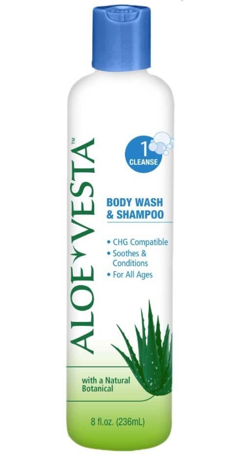 *Aloe Vesta 324609  Body Wash and Shampoo, 8 oz Bottle, Scented