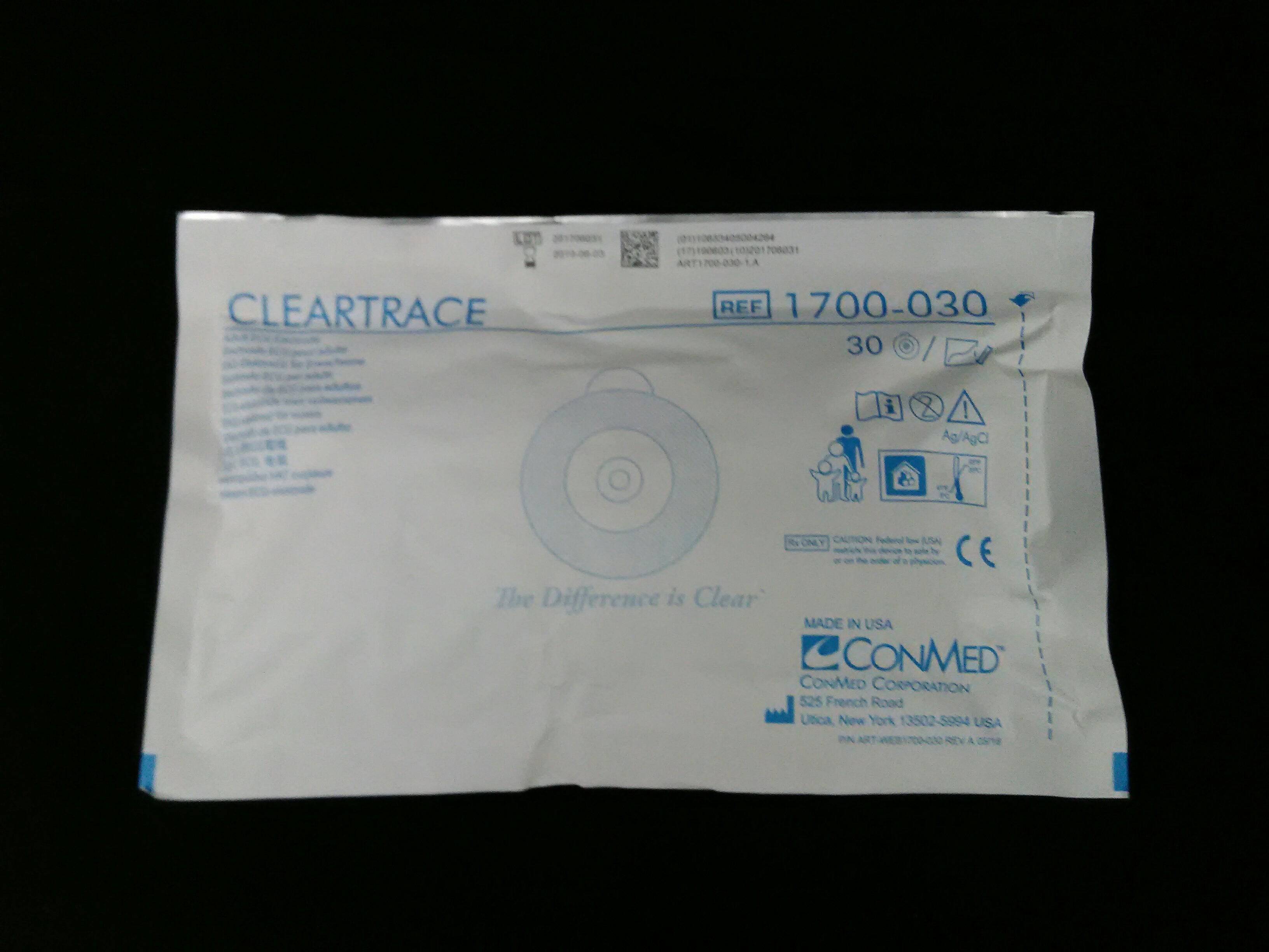 CONMED/ LINVATEC 1700030 Conmed- ECG Electrodes Cleartrace 600/cs - To Your Door Medical  - Bandage