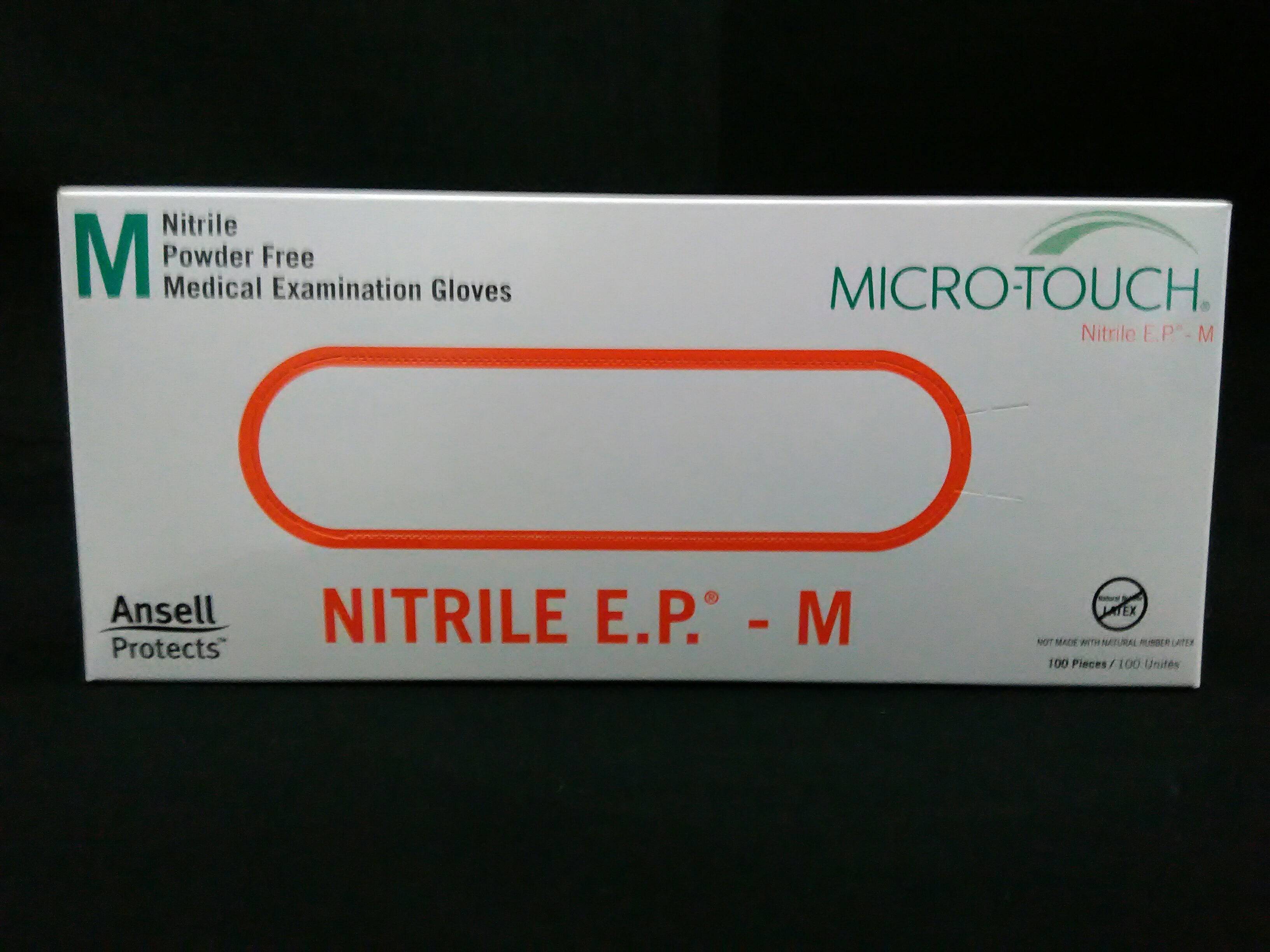 ANSELL 6034052 Micro-Touch  E.P.  Nitrile Powder-Free Nitrile Syn
