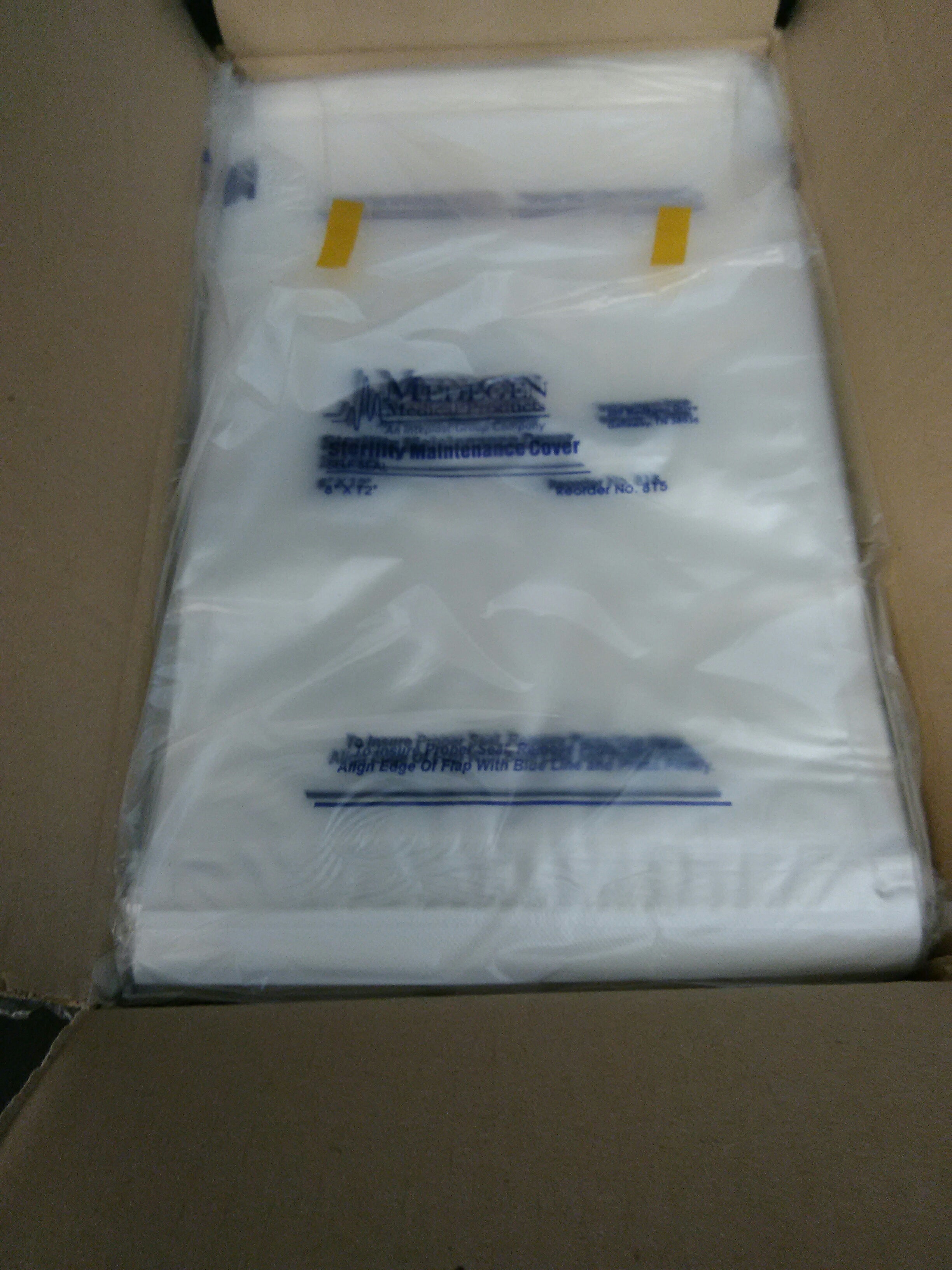 MEDEGEN  815 Bag: SMC SSeal 8X12 Clr 1000/Cs