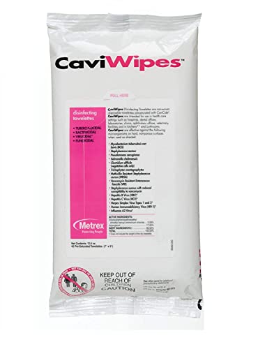 Metrex 13-1224 CaviWipes Surface Disinfectant Towelette Wipe 9