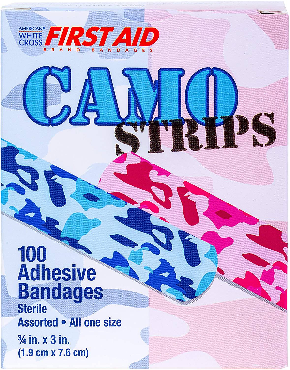 DUKAL 16700 Neutramax Blue and Pink Camo Stat Strip (Box of 100)
